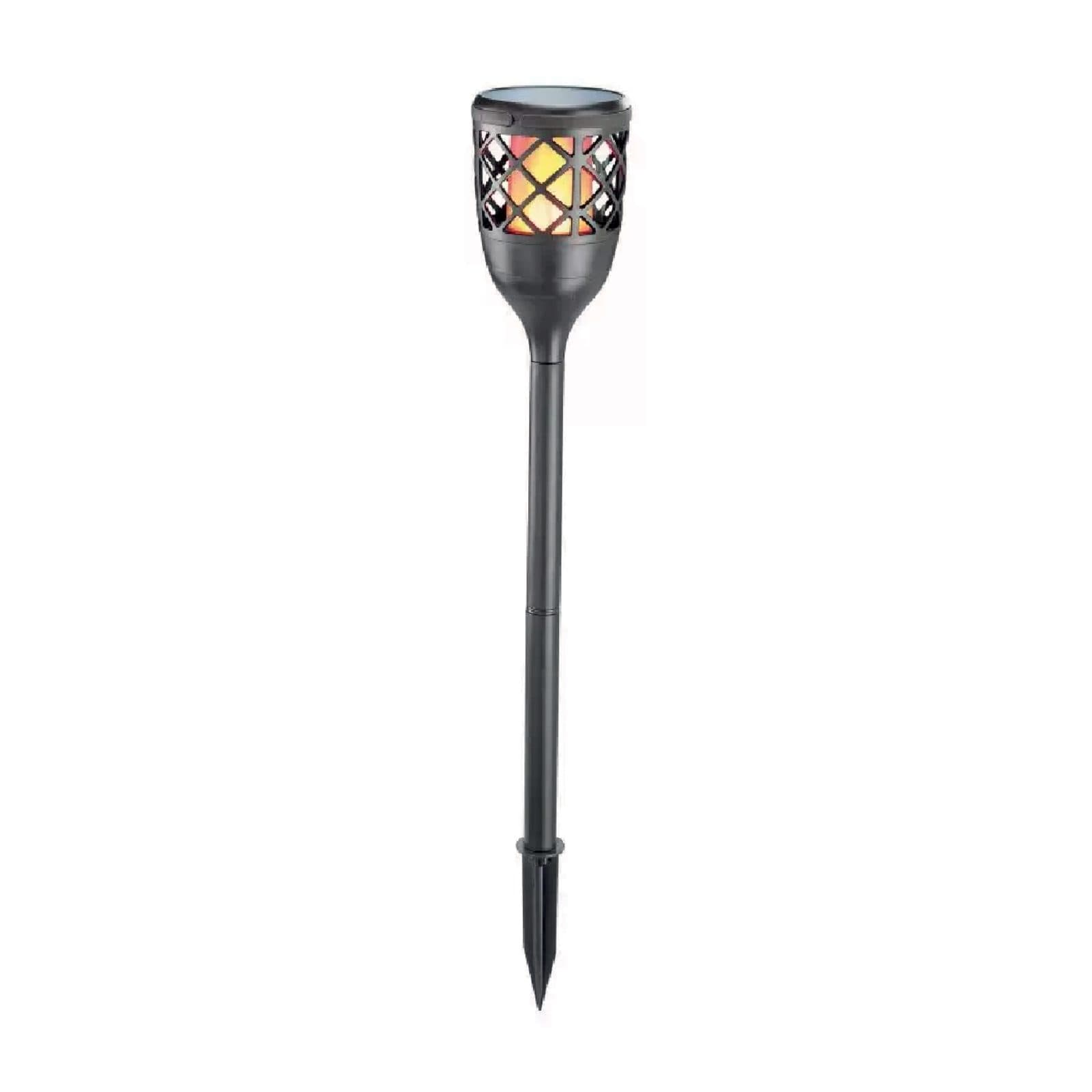 Illumina Sol LMS-FLAME2W solar flame torch on its ground spike